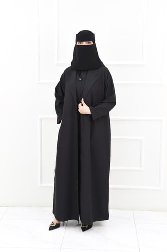 عباية بليزر رسمية فوها بطبقة داخلية