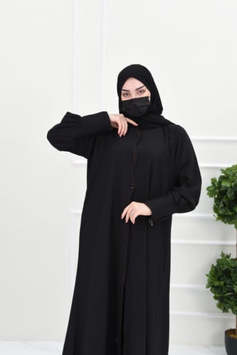 عباية بكسرة انيقة ومطرزة بلون بني