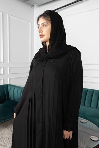 عباية كلوش انيقة بنمط الكسرات