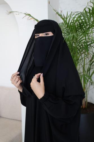 عباية راس وكتف 2 في 1 – قماش إنترنت كوري فخم لا يح...