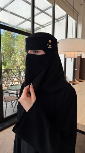 نقاب ملكي سيفين ونخلة