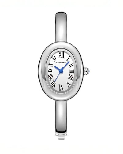 ساعة الاناقة باللون الفضي