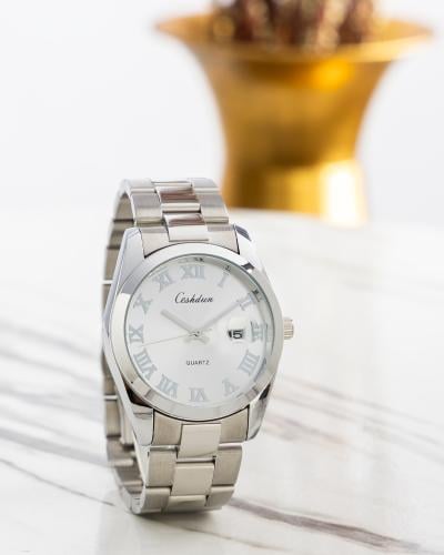 ساعة كلاسيك انيقة فضية