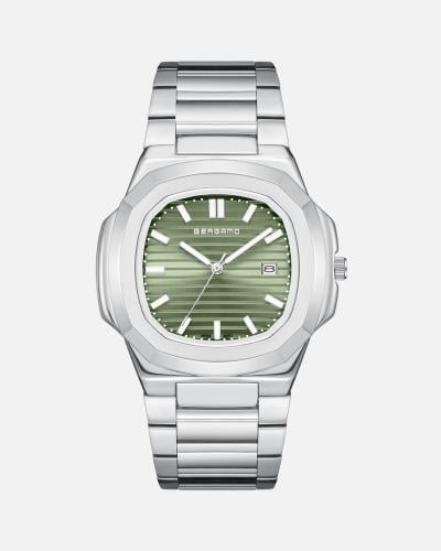 توقيت الفخامة باللون الفضي