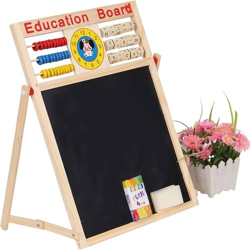 لوح تعليمي خشبي متعدد الوظائف للأطفال