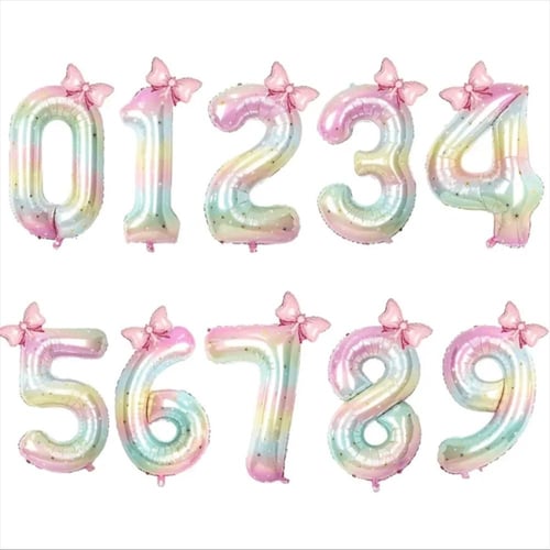 بالون رقمي مع فيونكة