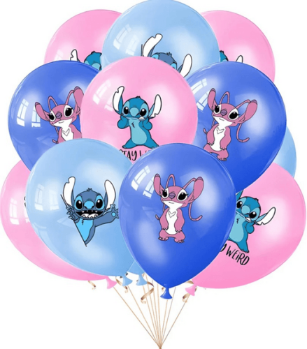 Stitch Latex Balloon Set – 8 Balloons