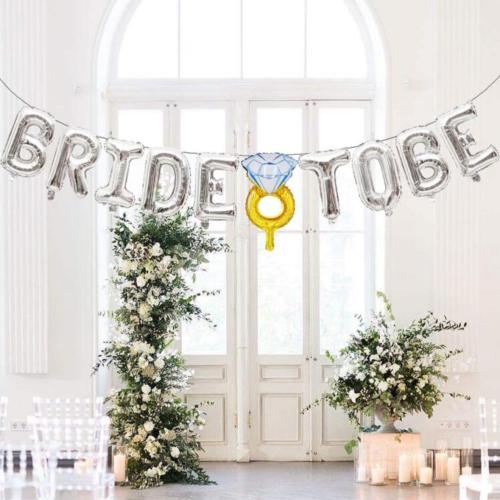 عبارة Bride to be فضي