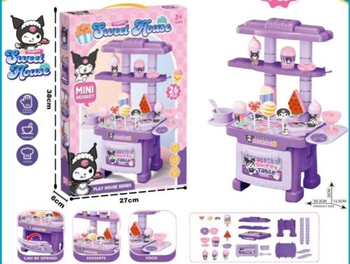 Kuromi Happy Sweet Home Mini Dessert Play House Se...