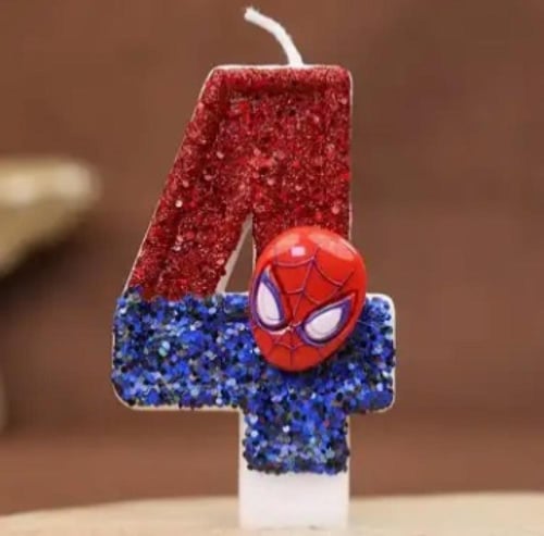 شموع بالرقم ثيم سبايدرمان