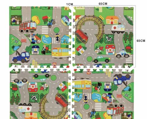 سجادة لعب للأطفال على شكل أحجية puzzle Mat من الفو...
