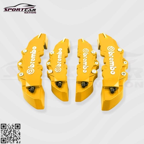 كليبرات بريمبو عدد 4 جنوط ( لون احمر - اصفر )