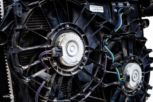 رديتر موية و مكيف مع مراوح SRT اصلي مستخدم مفكوك م...