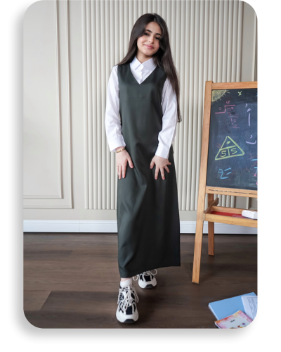 مريول بناتي متوسطة سادة