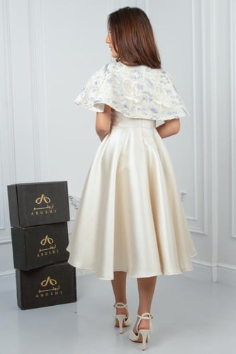 فستان سهرة للسن المحير ميكادو بيج