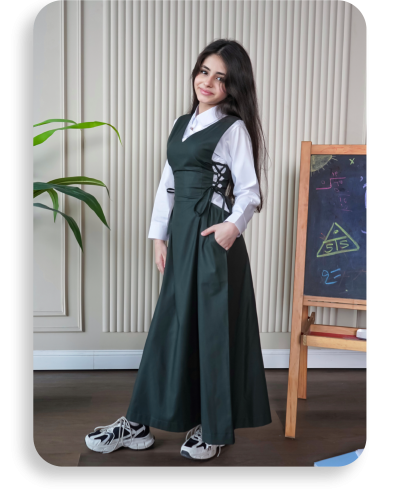 مريول المتوسطة مخصر من الجوانب