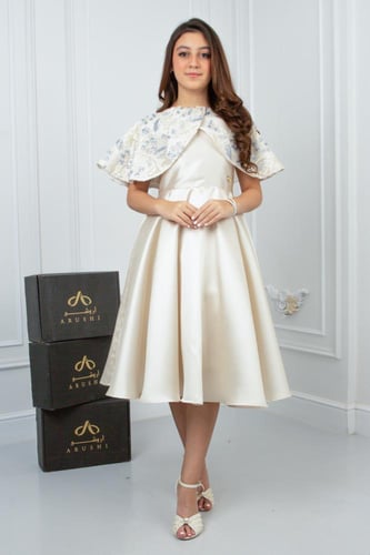 فستان سهرة للسن المحير ميكادو بيج