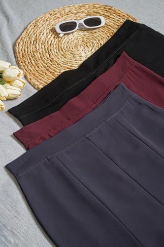 بنطلون نسائي أنيق بتصميم كلاسيكي 3 ألوان