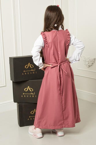 مريول بناتي للابتدائية كرانيش على الاكتاف