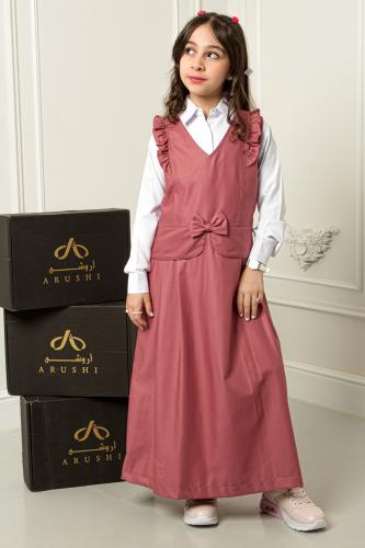 مريول بناتي للابتدائية كرانيش على الاكتاف