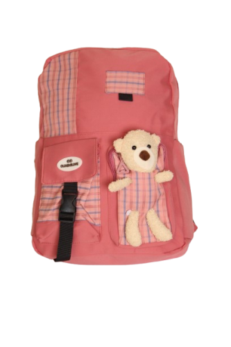 شنطة مدرسية زهري غامق