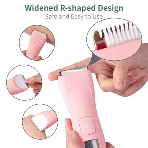 Denx - ماكينة حلاقة للمناطق الحساسة لون وردي