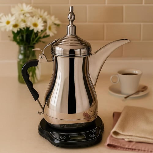 من الفولاذ المقاوم للصدأ، مزودة بشاشة رقمية، دلة ق...