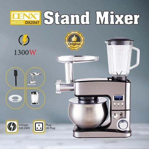 دينكس - عجانة كهربائية ومحضر طعام وفرامة لحم 3 في...