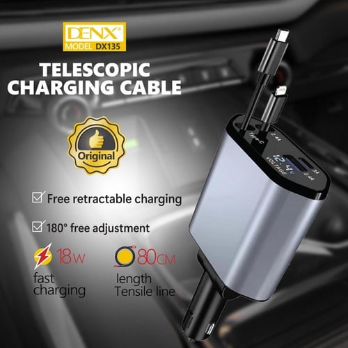 شاحن سيارة 18 واط متعدد المنافذ يدعم الشحن السريع...