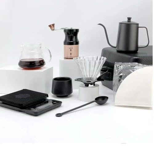 شنطة ادوات القهوة المختصة - V60 - تحتوي على 12 قطع...