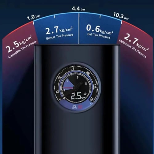 جهاز نفخ الإطارات الذكي لاسلكي جهاز عملي و قوي لنف...