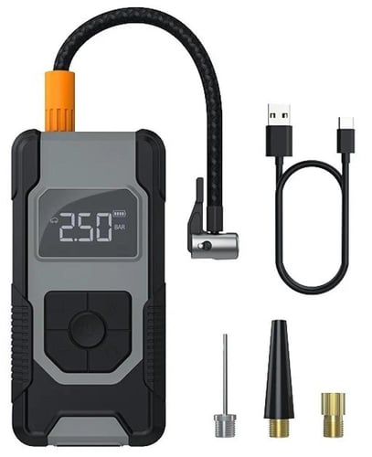 منفاخ هواء لاسلكي 120 واط مع شاحن متنقل وكشاف LED