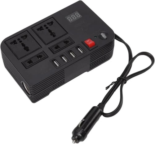 محول طاقة للسيارة 12V إلى 220V بقوة 300 واط من دين...