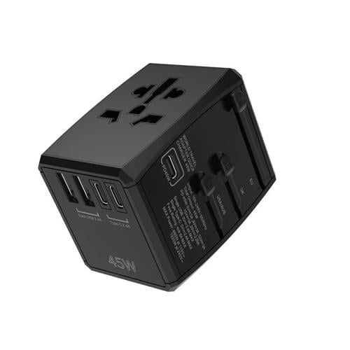 باستك محول سفر عالمي، 45 واط، USB/USB-C PD
