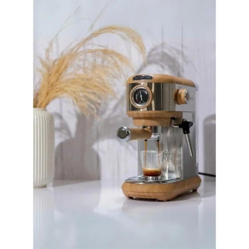 GVC PRO - ماكينة قهوة اسبريسو خشبية استيل - GVCMPR...