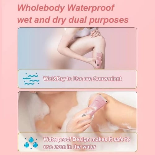 Denx - ماكينة حلاقة للمناطق الحساسة لون وردي