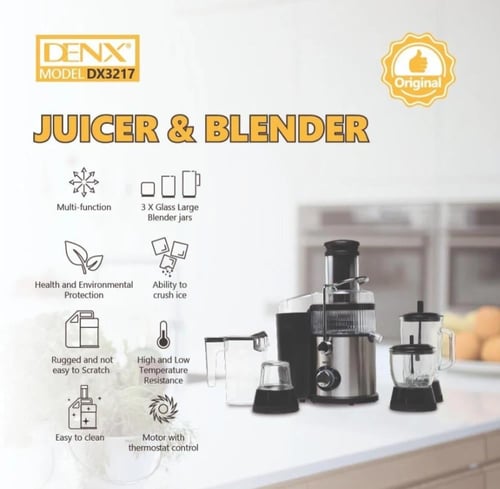 عصارة وخلاط متعدد DENX DX3217 (4×1)