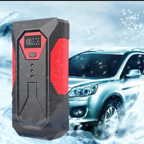 اشتراك سيارة متنقل 6900mAh مع كشاف وشاشة رقمي من د...