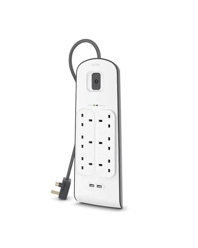 توصيلة كهرباء ب6 منافذ ثلاثية ومنفذين يو اس بي من...