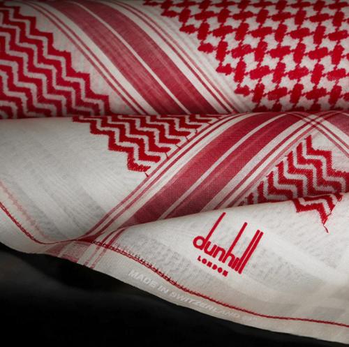 شماغ دنهل أحمر وبيج