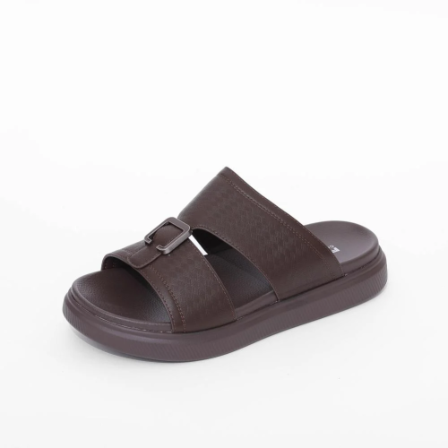 حذاء جلد طبي بني