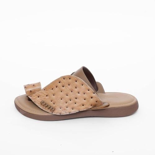 حذاء خليجي طبي بني و بيج