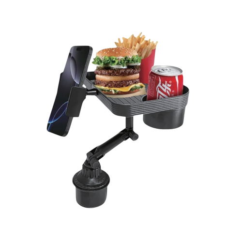 YOUFO Cup Holder Tray for Car حامل أكواب وصينية طع...