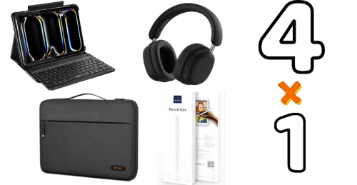 باقة WiWU 4×1 – اسمع، احمِ، اكتب، وابتكر... الكل ف...