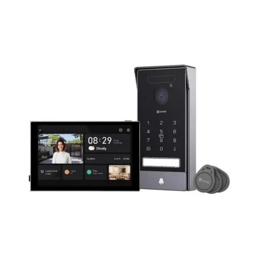 انتركوم 2 أسلاك | يفتح ببصمة الوجة واليد يدعم الفتح عبر التطبيق شاشة لمس8 بوصة | EZVIZ - HP7 Pro 4K