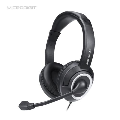 MICRODIGIT سماعة ستيريو 2 ميكرفونات