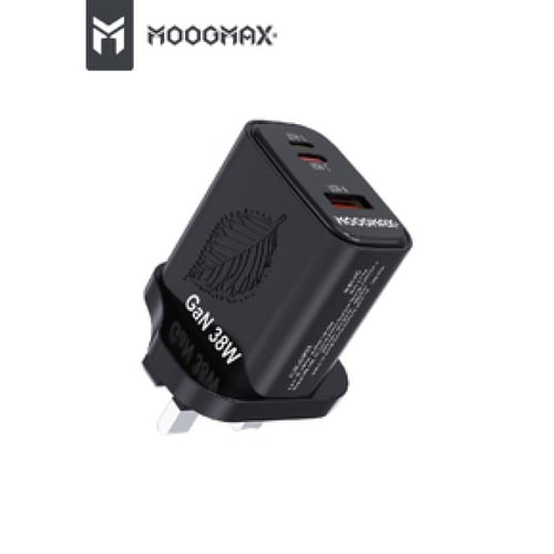 MOOGMAX شاحن منزلي - 35W - ثلاث منافذ - IP + PD +...