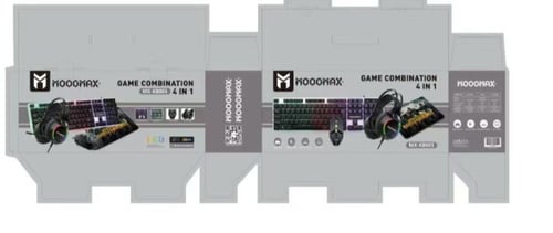 MOOGMAX بكج الكمبيوتر ماوس+كيبورد+ماوس باد+سماعة ق...
