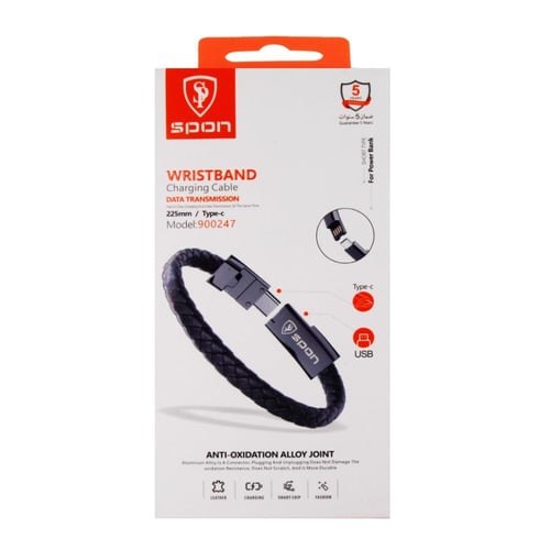 SPON سلك من USB الى TYPC سوارة اليد