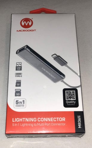 MICRODIGIT موزع 5IN1 LIGHTNING